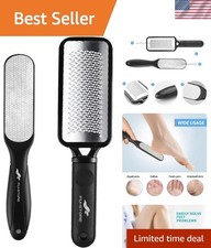 2 Pack Professional Foot Files Callus Remover Stainless Steel Foot Rasp
