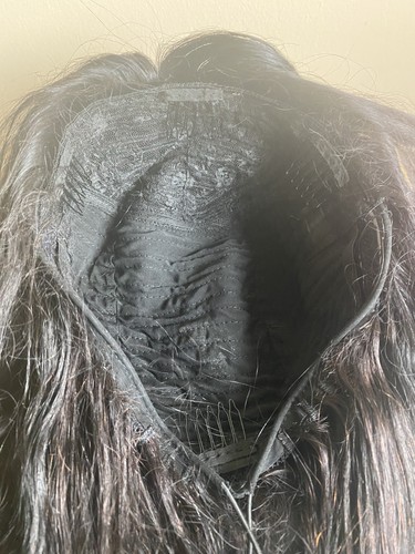 Human body wave half wig 18 inch. Natural black.