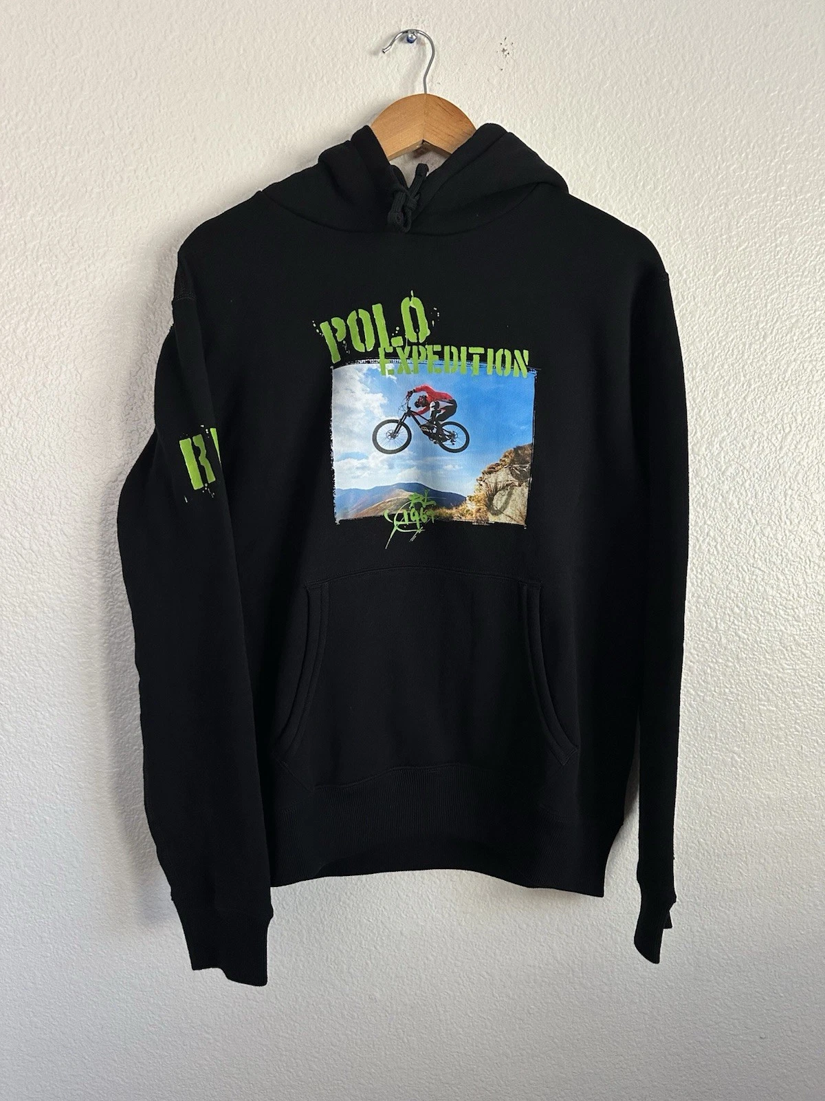 Polo Sport Ralph Lauren Exploration 1967 Fleece Hoodie PWing Mojave Size Medium
