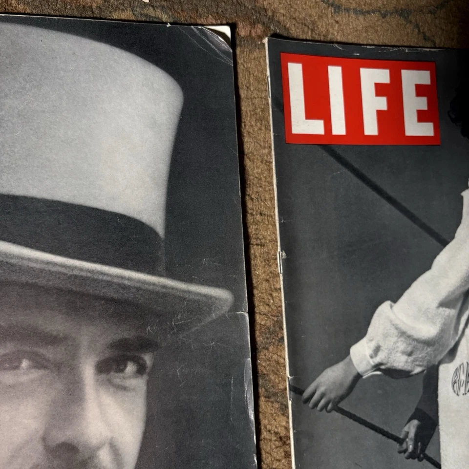 1938 Life Magazine Vintage Lot 9 Issues 1930’s Old Pre-WWII Ads Fashion Sports - Image 4 of 4