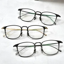 Square Titanium Eyeglasses Frames Fashion Lightweight Glasses Men Women