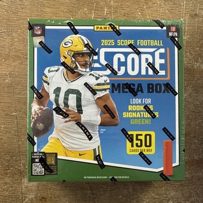 Factory Sealed Mega Box 2025 Panini Score NFL Football Cards Mega Box 150 Cards