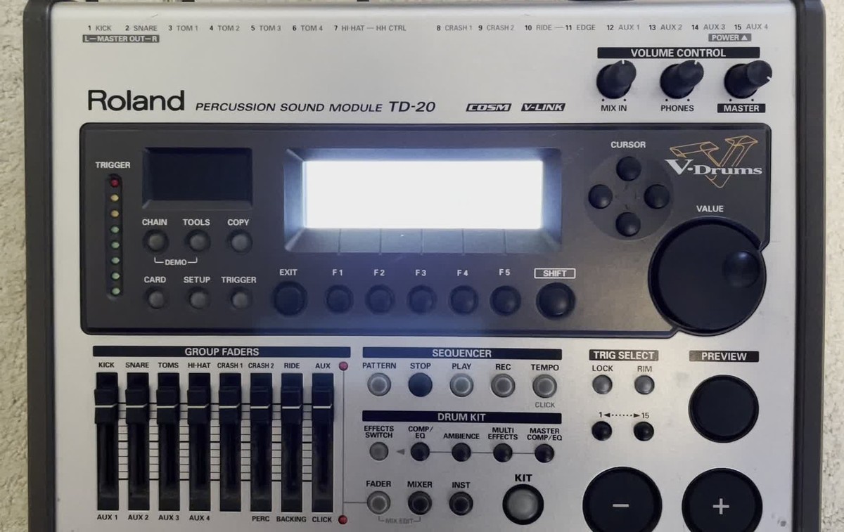 Roland TD-20 音源 モジュール Roland TD-20 Sound Source Module V-Drums Percussion Sound Module