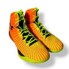 UNDER ARMOUR Men's MICRO G DRIVE Clutch Fit Orange Yellow Sz 11.5 Basketball