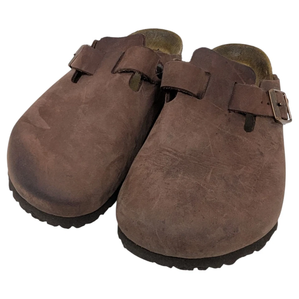 Birkenstock Boston Zueco Zapatos Habana Cuero Engrasado Talla 38/245 (7-7.5)  Foto 4 de 4