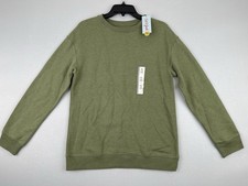 Cat And Jack Boy Pullover Long Sleeve Sweater Size XL 14 Olive Green