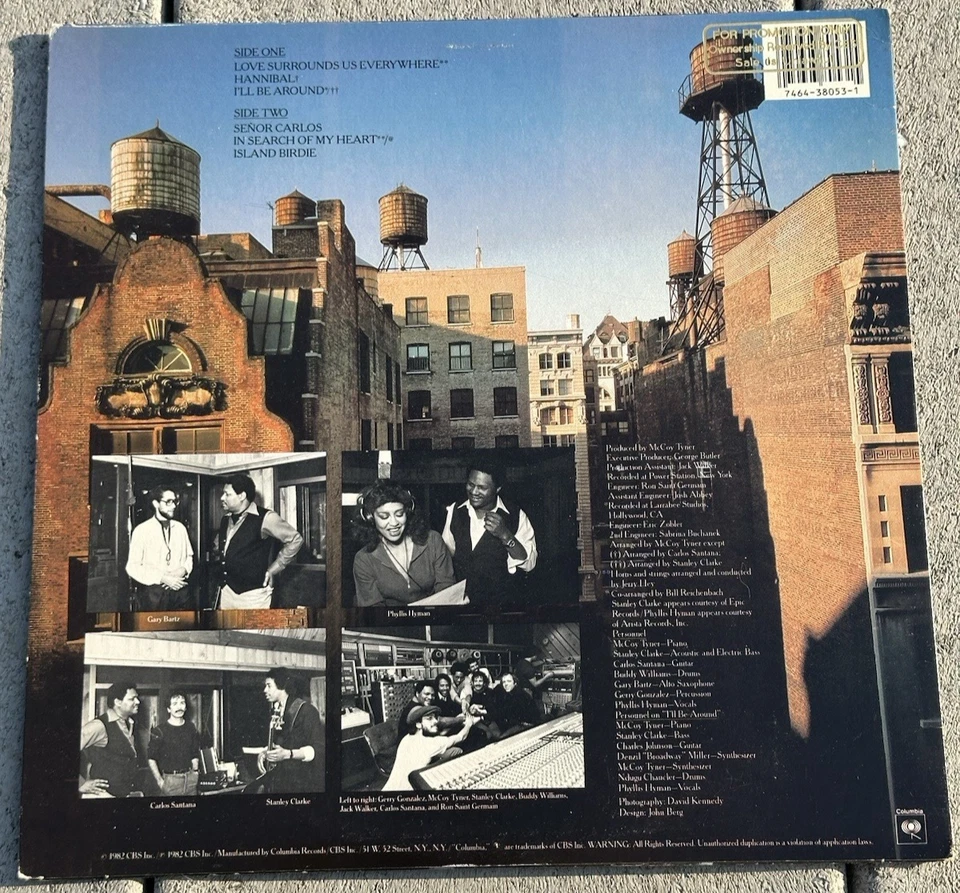 McCoy Tyner Looking Out LP 1982 Columbia Promo Jazz Vinyl EX Phyllis Hyman CBS - Image 3 of 4