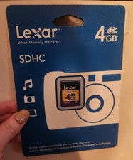 Lexar 4GB SDHC Memory Card NWT