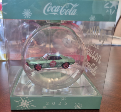 2025 M2 Machines Christmas Ornament Chase - Coke Cola 1969 Chevy