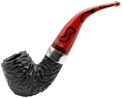 Peterson Dracula Rusticated Finish Medium / Large Bent Billiard Briar Pipe xl90