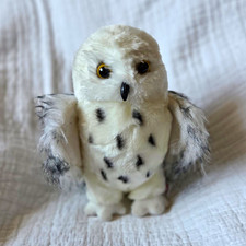 Douglas Wizard Snowy Owl Mini Plush Stuffed Animal 3841 White Gray Black