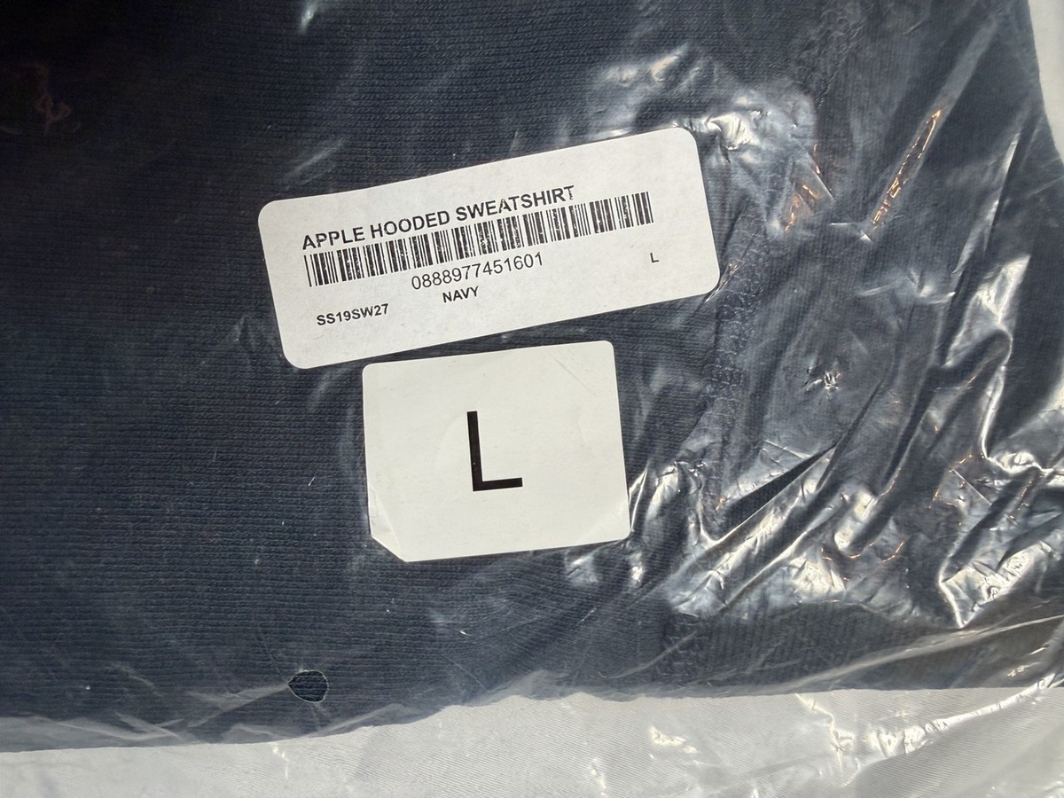Supreme SS19 Apple Hoodie Sweatshirt Navy Blue Brand New W Tags