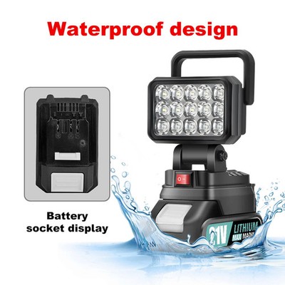 Portable socket display light, rechargeable battery emergency LED light