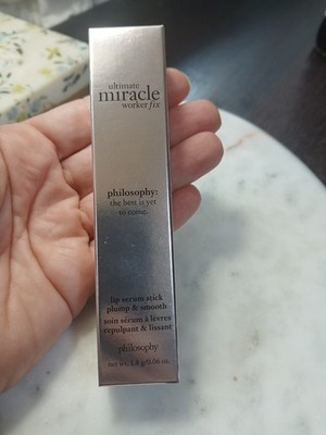 PHILOSOPHY Ultimate MIRACLE WORKER Fix LIP SERUM Stick Full Size NEW in BOX