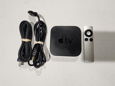 Apple TV (3rd Gen) 1080P Media Streaming Player A1427 w Remote / Pwr Cord / HDMI