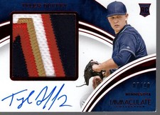 2016 Immaculate Rookie Premium Patch Auto Red #6 Tyler Duffey Auto Patch /10 BB