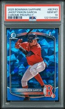 2025 Bowman Sapphire Edition - Chrome Prospects Jhostynxon Garcia #BCP-43 PSA 10