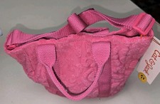 Cat  Jack Pink Fabric Tote Purse Crossbody With Dual Handles NWT