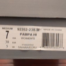 Palladium Pampa Hi Women’s Beige Canvas Lace-Up Ankle Combat Boots US 7