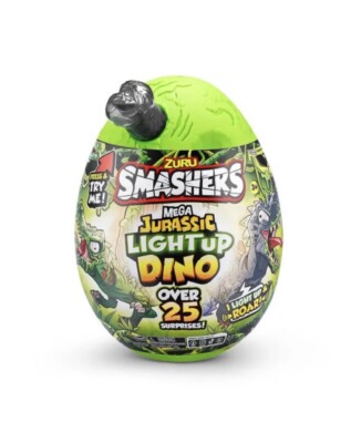 ZURU Smashers Mega Jurassic Light up & Roar Dino Over 25 Surprises