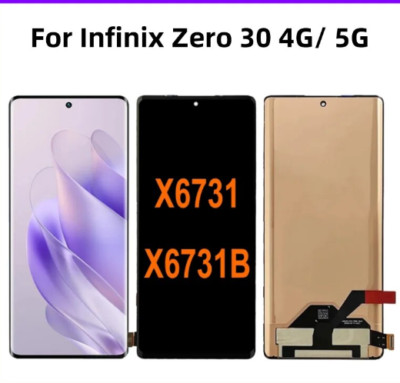 For Infinix Zero 30 4G X6731B /5G X6731 LCD Display Touch Screen Digitizer Frame