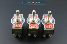 3 PCS TOGGLE SWITCH DPDT CENTER OFF TOGGLE 3 AMP 250V 6 AMP 125V 6 PIN EC-1500