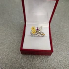 Multi Gemstone & Mother of Pearl ring in Sterling Silver