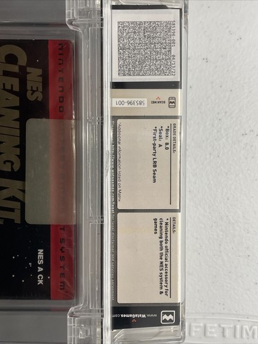 Brand New Sealed "Mario NES Cleaning Kit" - Graded WATA 8 A - MUST SEE!!! - Picture 4 of 5