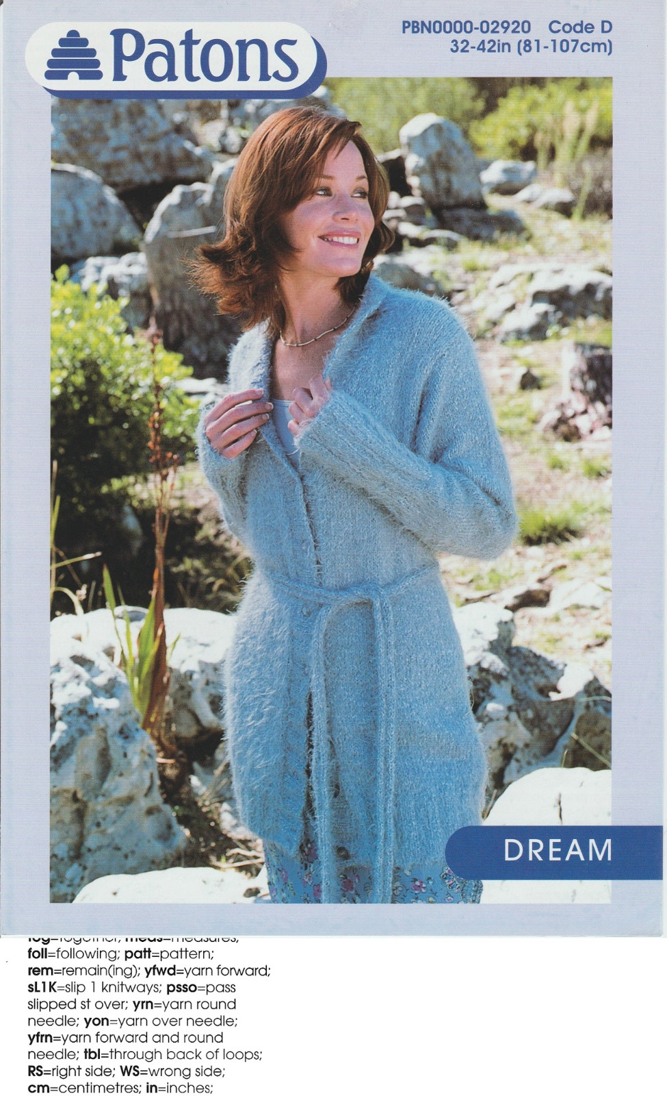 2920 Patons Knitting Pattern Original Paper Leaflet DK Cardigan