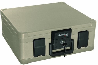 Fireking Sureseal .27cu Ft. Media Fire File Chest - 2.02 Gal - Taupe - Envelope,