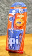 Blippi Brush Buddies Toothbrush Rinse Cup Brush Cap Kids Childrens Soft