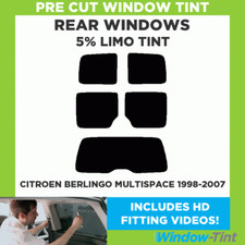 Vor Cut Fenster Get&ouml;nt f&uuml;r Citroen Berlingo Multispace 1998-07 5% Limo Schwarz