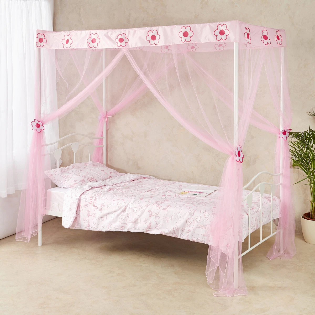 Dosel Cama Infantil Sheer Rosa Empolvado - Tutete