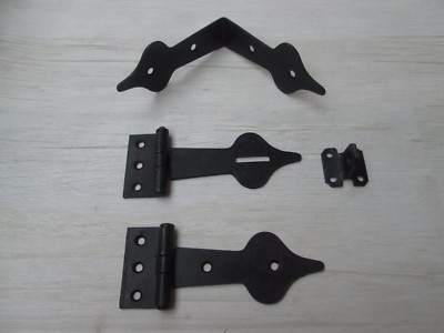 SCHWARZE DEKORATIVE VINTAGE ALT RETRO STIL MÖBEL KOFFER BESCHLÄGE