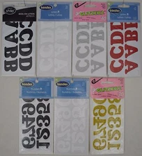 Applique- Iron On - Letters or Numbers ~1 1/4" tall, Many Choices of Colors.