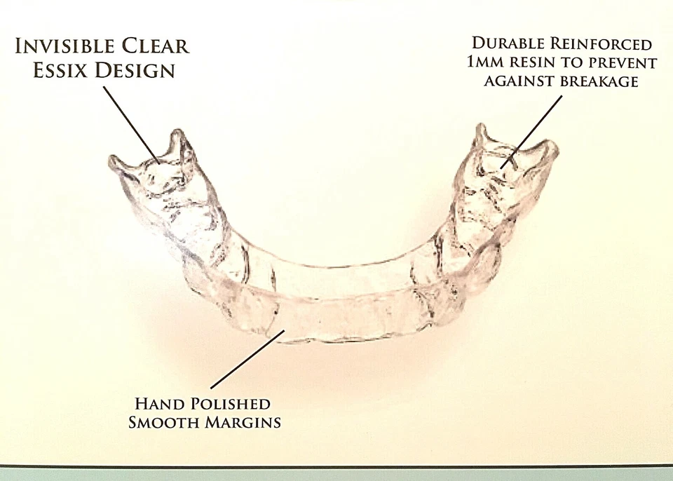 Juego de retenedores dentales de ortodoncia de ajuste personalizado ~ superior e inferior ~ HECHO EN EE. UU. LABORATORIO DENTAL Foto 4 de 4