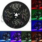 5M 300LEDs Black PCB 5050 SMD Warm&Cold White/Blue/RGB 60LEDs/m LED Strip Light