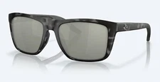 NEW Costa Del Mar MAINSAIL Tiger Shark / Gray Silver Mirror Polarized Glass 580G