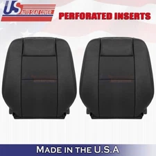 2007 to 2010 Fits Ford Explorer Sport Trac Front Sets Tops Leather Cover Black