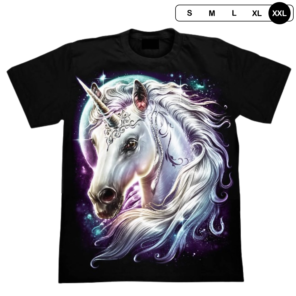 T-Shirt Unicorn Magical Charm Graphic Mens Glow In The Dark Party