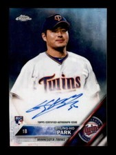 BYUNG-HO PARK 2016 TOPPS CHROME ROOKIE REFRACTOR AUTOGRAPH AUTO /499 BF5355