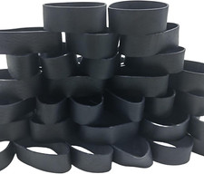 Tactical Rubber Bands Size 92 2 1/2'' X 3/4'' , 50 Pcs Black Thick Wide Small