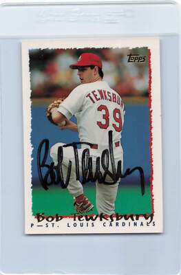 1995 Topps #195 Bob Tewksbury Cardinals Signed Auto *F1898 | eBay