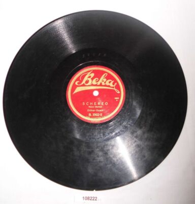 108222 shellac record BEKA zither duet ''Scherzo'' ''only for you'' around 1930