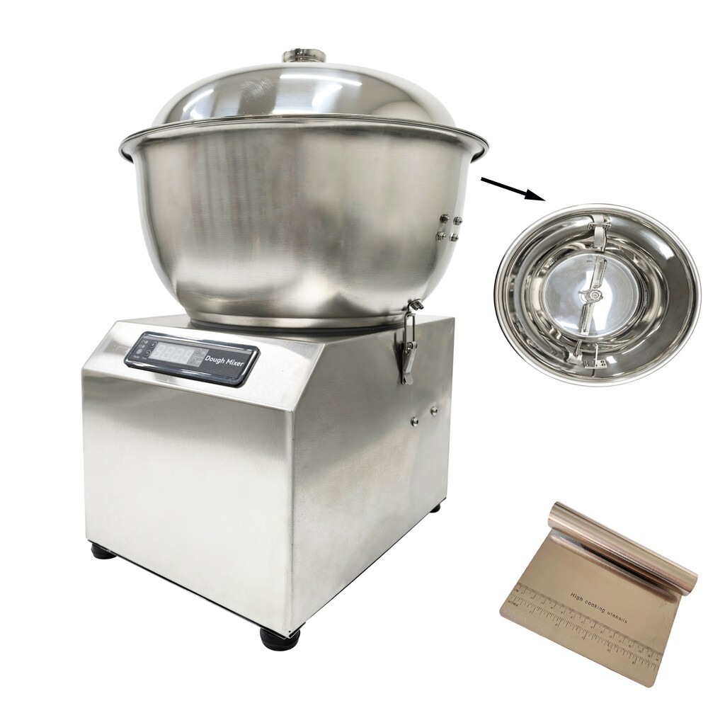5KG Stainless Steel Detachable Basin Dough Mixer with LED Screen for Kitchen