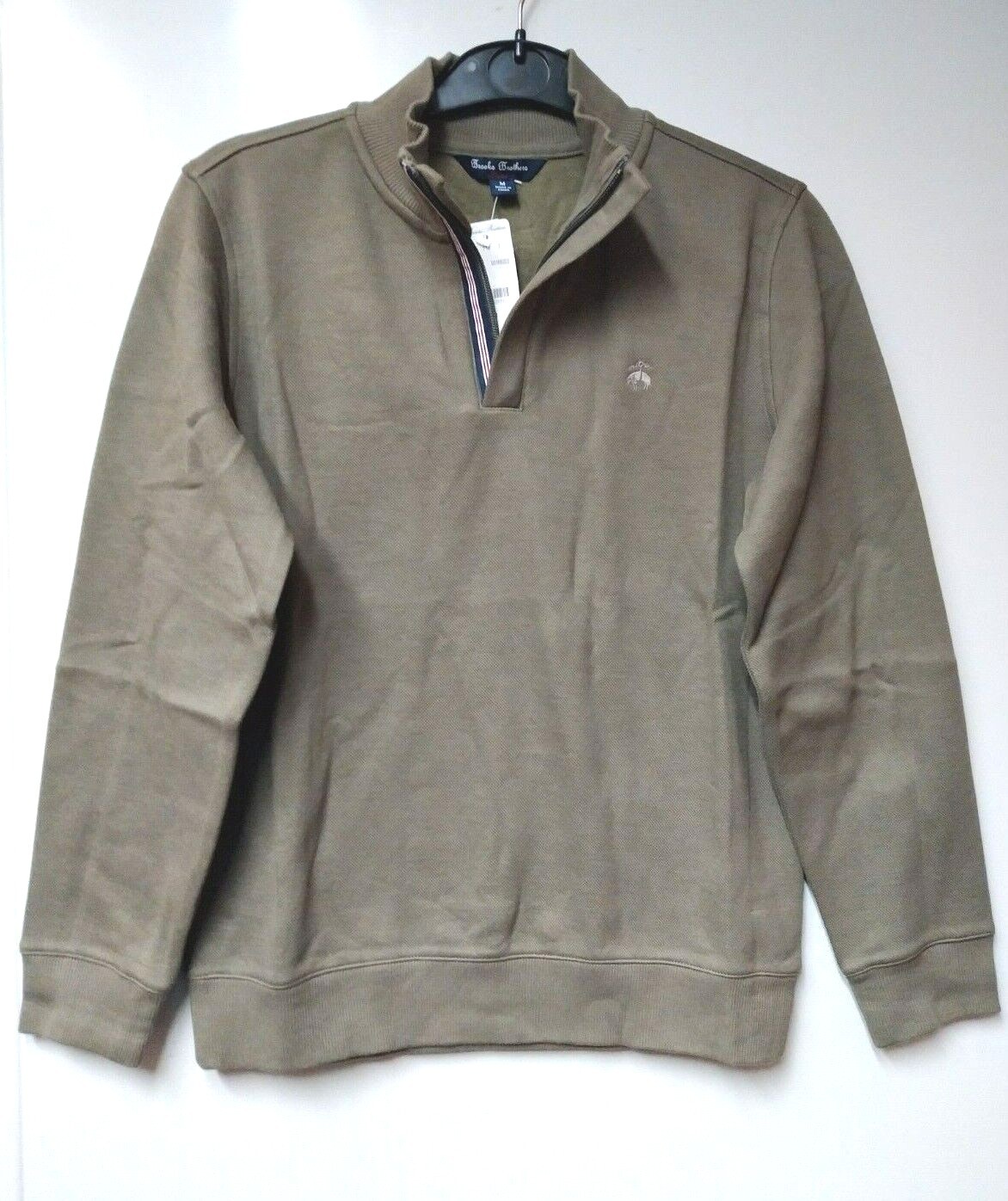 Brooks Brothers Youth Boys Pique Fleece Quarter Zip Sweatshirt , Size M eBay