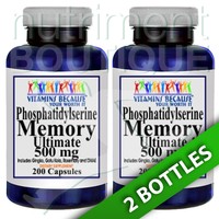 Phosphatidylserine 500mg 2x200 Caps By Vitamins Because Phosphatidylserine 500mg 2x200 Caps By Vitamins Because