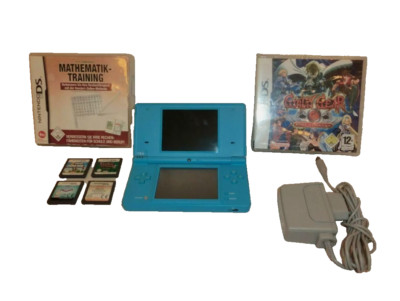 Nintendo DSi Light Blue mit 6 Spielen (Animal Crossing, New Mario Bros) Garantie