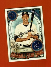 2019 Topps Allen & Ginter Baseball Star Signs BSS-37 Christian Yelich