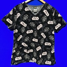 Women's Medical Scrub V-Neck Multi-Printed : Sizes S-M lot 8 Disney Nickelodeon